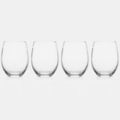 Schwarzer Palm Tree Glass Tumbler Weinglas Ohne Stiel (Links)