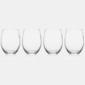 Schwarzer Palm Tree Glass Tumbler Weinglas Ohne Stiel (Rechts)