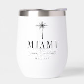 Schwarzer Palm Tree Personalisierter Junggeselinne (Links)