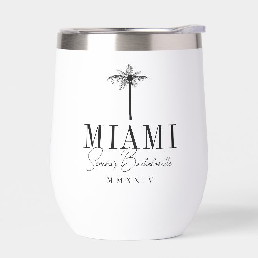 Schwarzer Palm Tree Personalisierter Junggeselinne (Links)