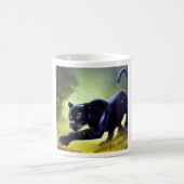Schwarzer Panther (11) Wildkatze Kaffeetasse (Mittel)
