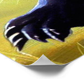 Schwarzer Panther (11) Wildkatze Poster (Ecke)