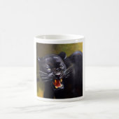 Schwarzer Panther (13) Wildkatze Kaffeetasse (Mittel)