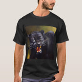 Schwarzer Panther (13) Wildkatze T-Shirt (Vorderseite)