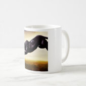 Schwarzer Panther (1) Wildkatze Kaffeetasse (VorderseiteRechts)
