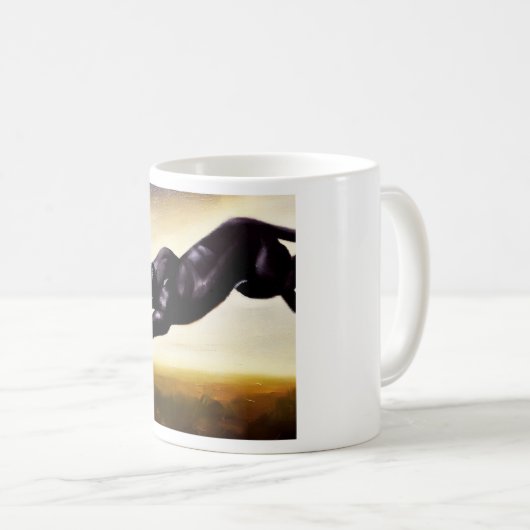 Schwarzer Panther (1) Wildkatze Kaffeetasse (VorderseiteRechts)