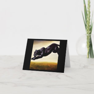 Schwarzer Panther (1) Wildkatze Karte