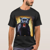 Schwarzer Panther (3) Wildkatze T-Shirt (Vorderseite)