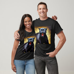 Schwarzer Panther (3) Wildkatze T-Shirt