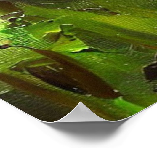 Schwarzer Panther (4) Wildkatze Poster (Ecke)