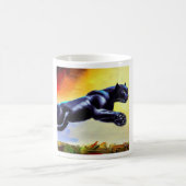 Schwarzer Panther (6) Wildkatze Kaffeetasse (Mittel)