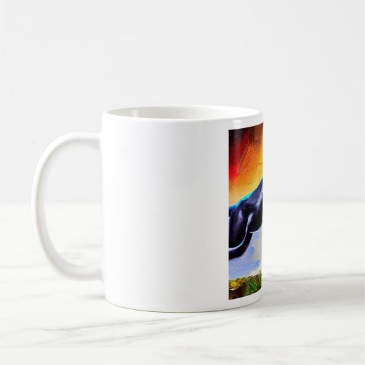 Schwarzer Panther (6) Wildkatze Kaffeetasse (Links)