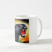 Schwarzer Panther (7) Wildkatze Kaffeetasse (VorderseiteRechts)
