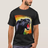 Schwarzer Panther (7) Wildkatze T-Shirt (Vorderseite)