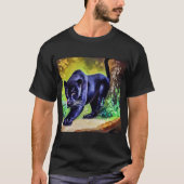 Schwarzer Panther (8) Wildkatze T-Shirt (Vorderseite)