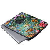 Schwarzer Panther Afrika Fröhlicher Collage-Stil D Laptopschutzhülle (Vorne Knopf)