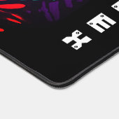 Schwarzer Panther auf Graffiti mit Vornamen Schreibtischunterlage (Ecke)