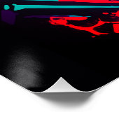 Schwarzer Panther auf Graffiti Poster (Ecke)