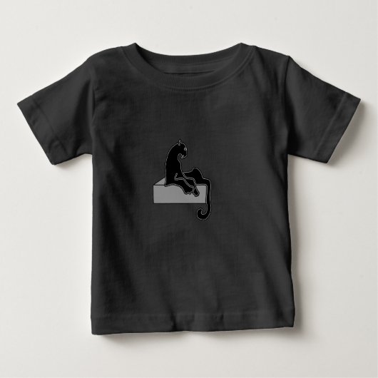Schwarzer Panther Baby T-shirt (Vorderseite)