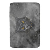 Schwarzer Panther Badematte (Vorderseite Vertikal)