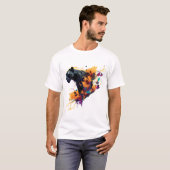 Schwarzer Panther Beast On T-Shirt (Vorne ganz)