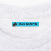 Schwarzer Panther blau 96 schmale Kinder Etiketten (Befestigt)