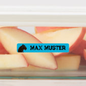 Schwarzer Panther blau 96 schmale Kinder Etiketten (Befestigt)