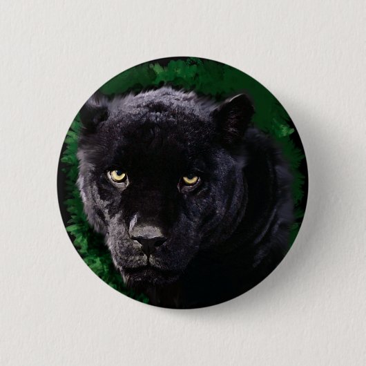 Schwarzer Panther Button (Vorderseite)