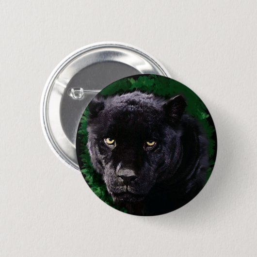 Schwarzer Panther Button (Vorne & Hinten)