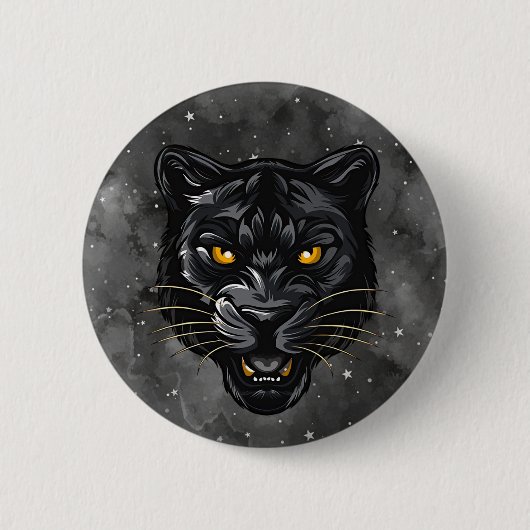 Schwarzer Panther Button (Vorderseite)