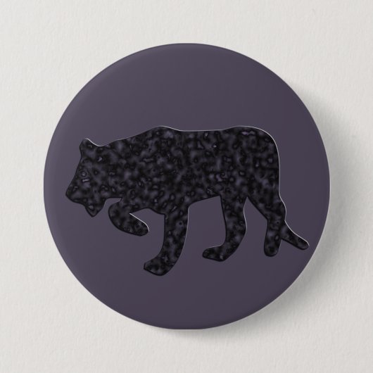Schwarzer Panther Button (Vorderseite)
