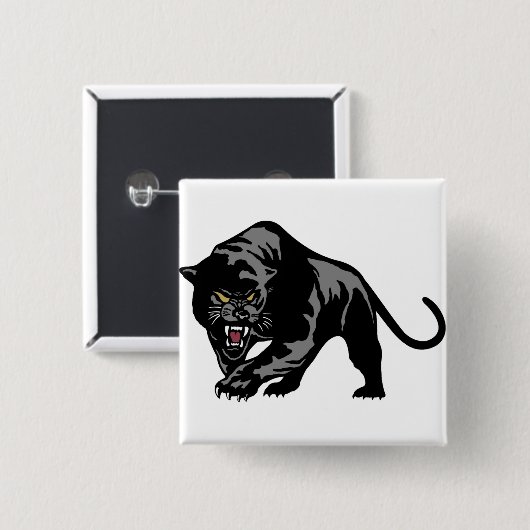 Schwarzer Panther Button (Vorne & Hinten)