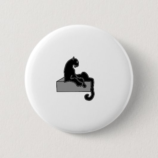 Schwarzer Panther Button (Vorderseite)