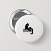 Schwarzer Panther Button (Vorne & Hinten)