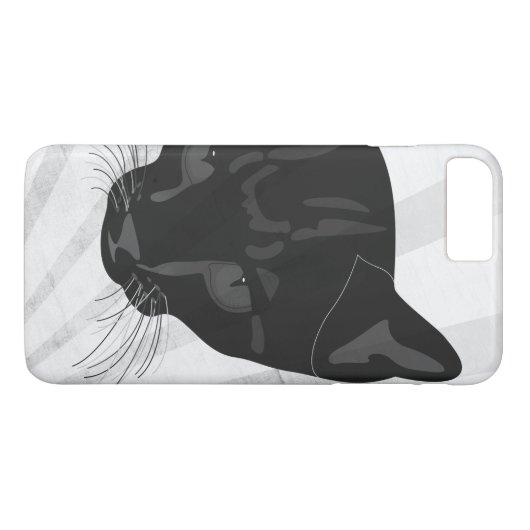 Schwarzer Panther Case-Mate iPhone Hülle (Rückseite (Horizontal))