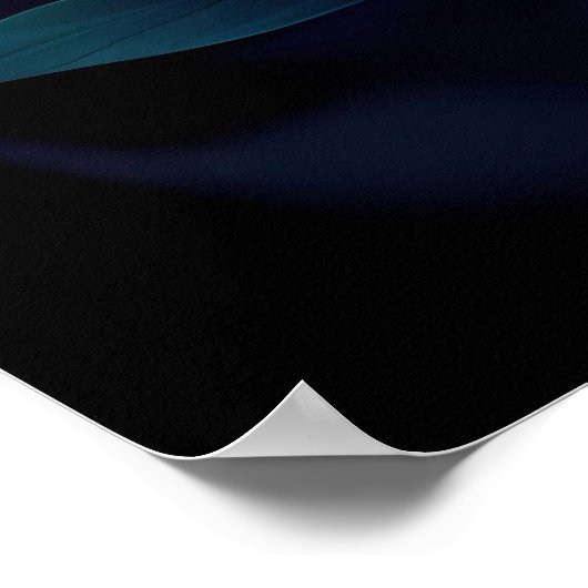 Schwarzer Panther Cougar-Katze Wildtier Poster (Ecke)