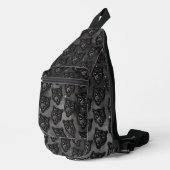 Schwarzer Panther Crossbody Bag (Rechte Ecke)