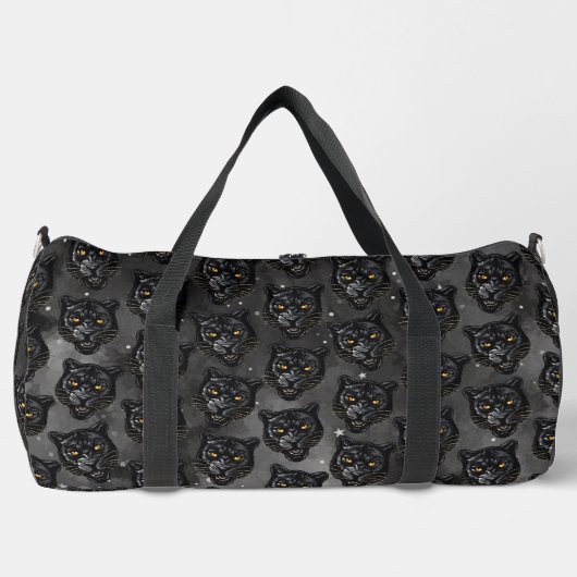 Schwarzer Panther Duffle Bag (Vorderseite)