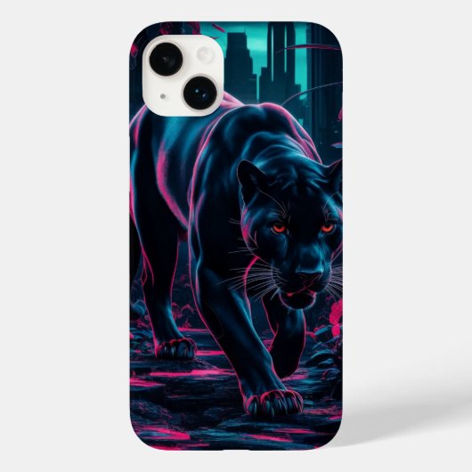 Schwarzer Panther durch den Dschungel Case-Mate iPhone Hülle (Rückseite)