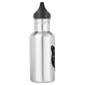 Schwarzer Panther Edelstahlflasche (Links)