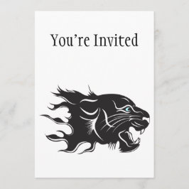 Schwarzer Panther Einladung