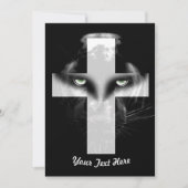 Schwarzer Panther Einladung (Vorderseite)