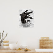 Schwarzer Panther Fee drucken Poster (Küche)