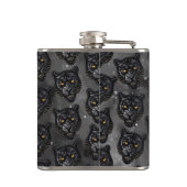 Schwarzer Panther Flachmann (Rückseite)