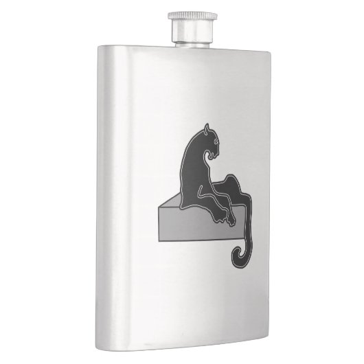 Schwarzer Panther Flachmann (Rechts)