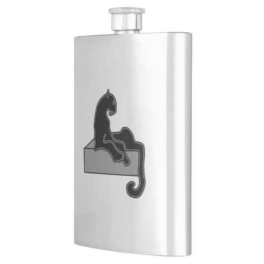 Schwarzer Panther Flachmann (Links)