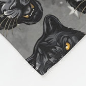 Schwarzer Panther Fleecedecke (Ecke)