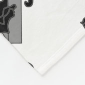 Schwarzer Panther Fleecedecke (Ecke)