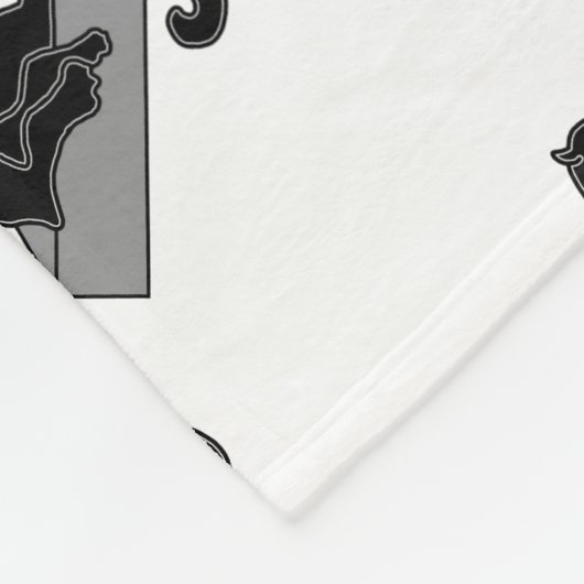 Schwarzer Panther Fleecedecke (Ecke)