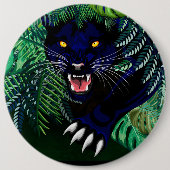 Schwarzer Panther Geist des Dschungels Button (Vorderseite)